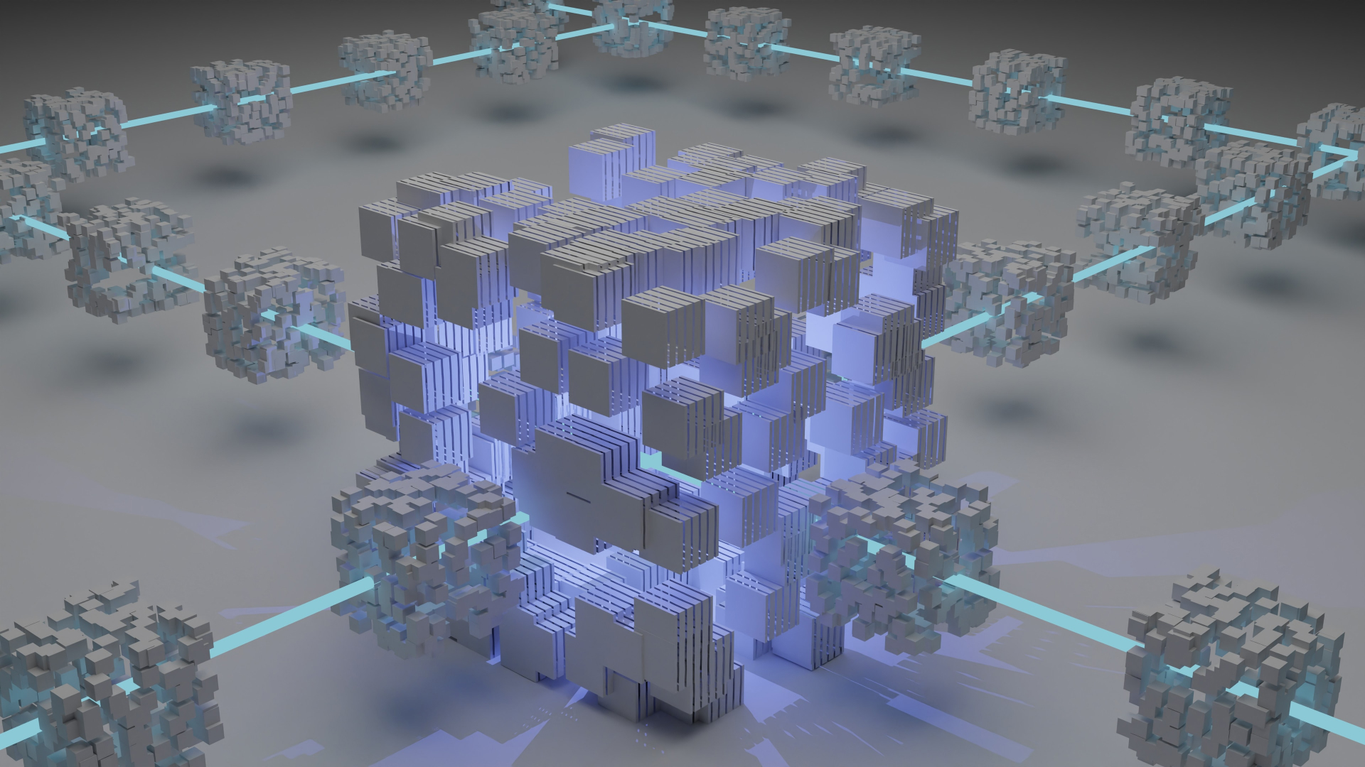 Blockchain illustration.